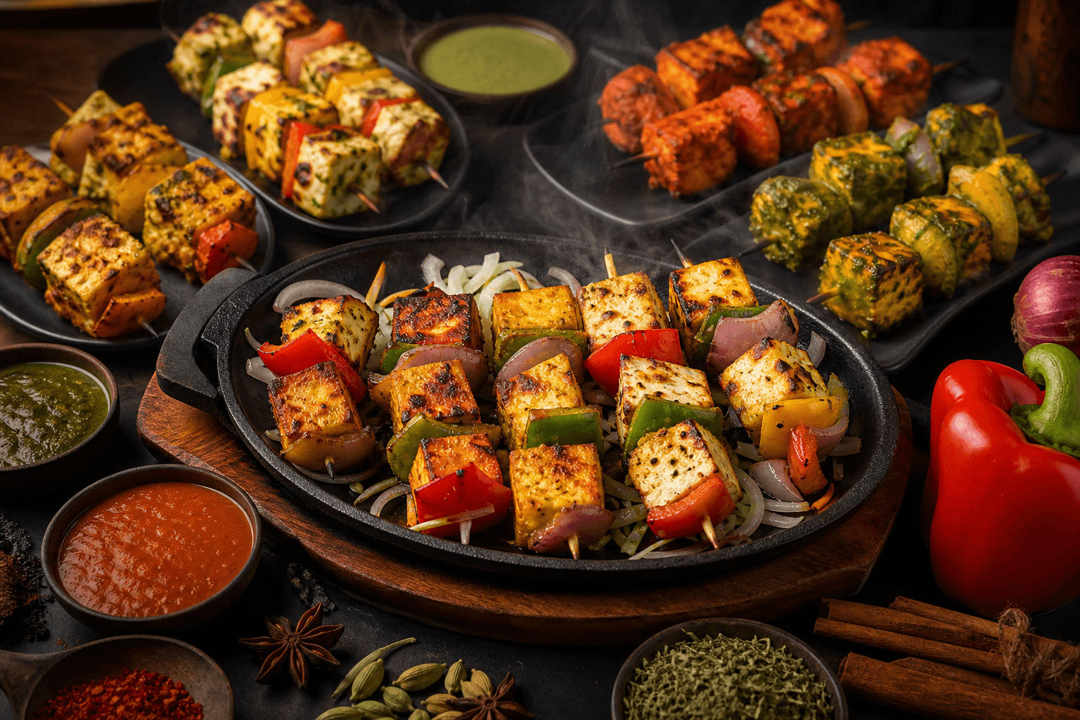 7 paneer shashlik sizzler flavors to consider