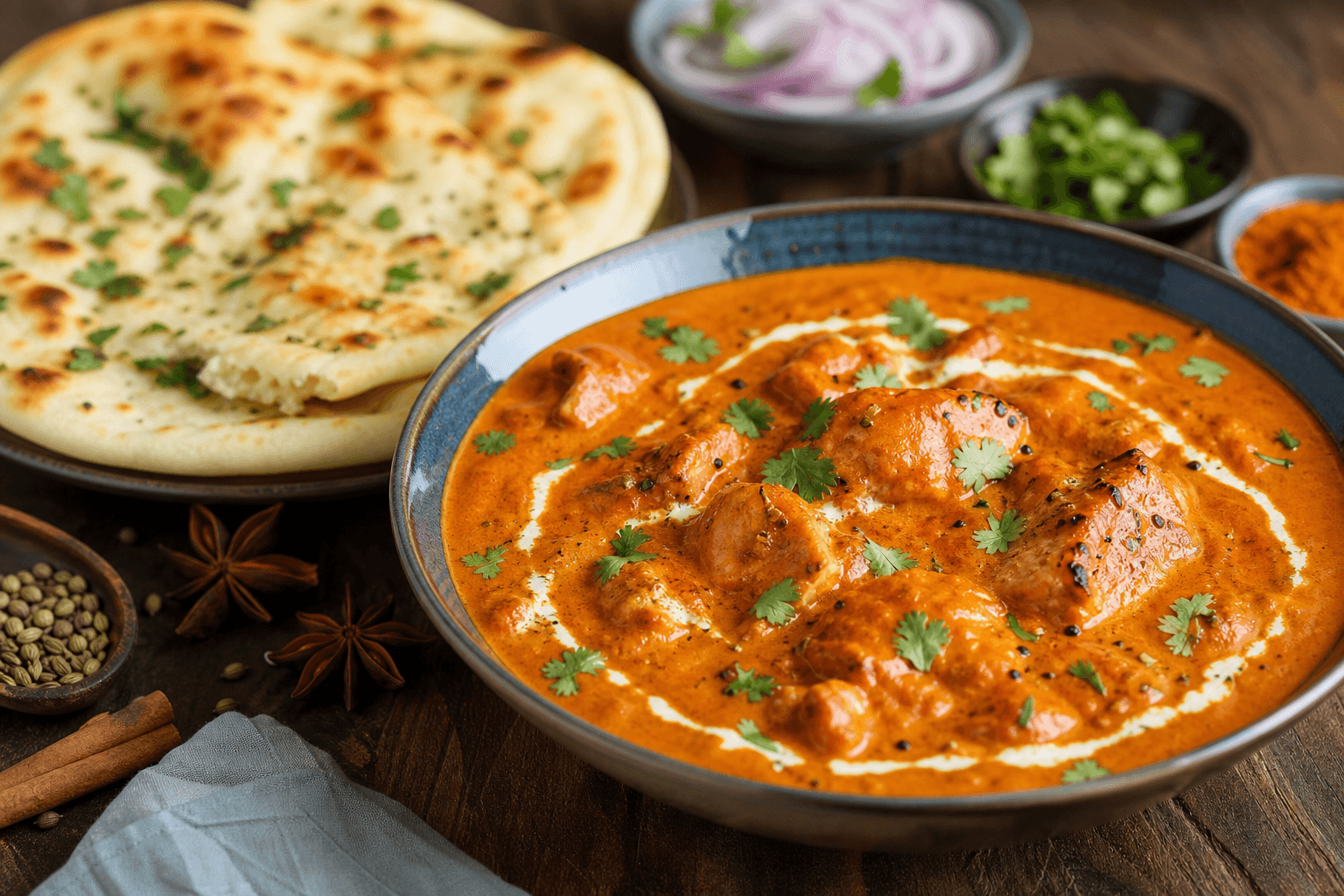 What is the butter chicken taste profile?