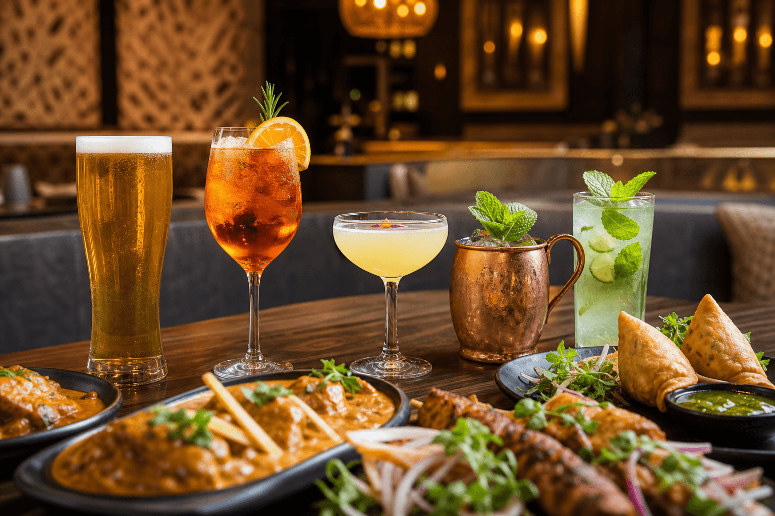 What beer cocktail mocktail pairings should you order during Happy Hour at La Tikka?